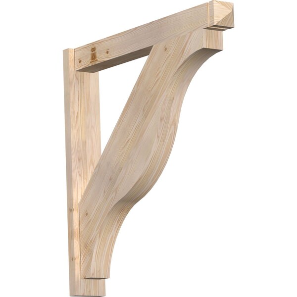 Ekena Millwork Funston Arts & Crafts Smooth Outlooker, Douglas Fir, 5 1/2"W x 38"D x 38"H OUT06X38X38FST03SDF - main